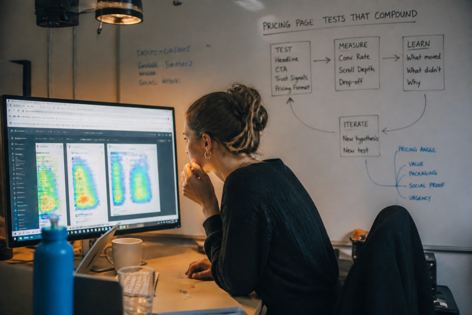 Pricing page tests that compound