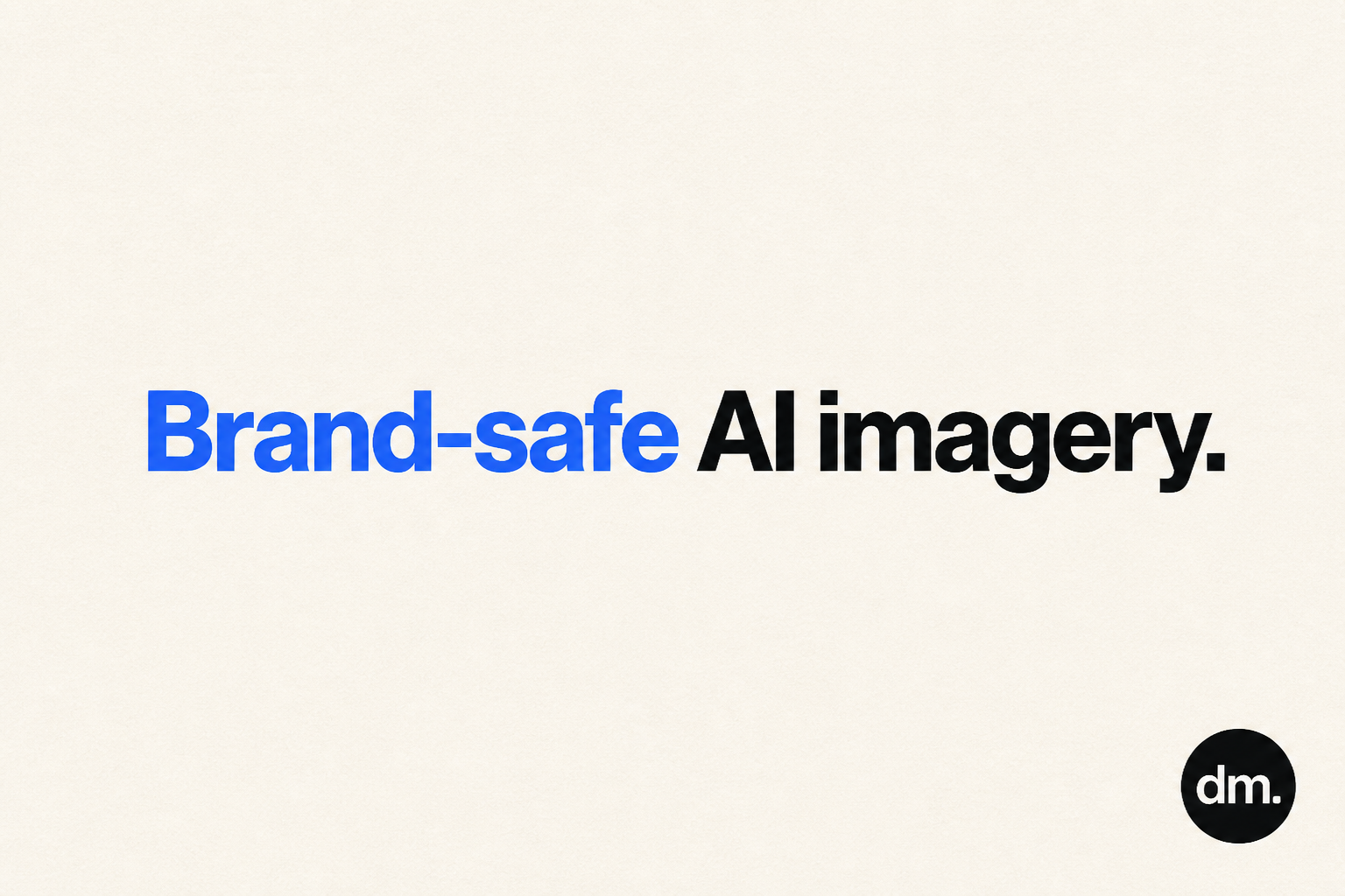 Brand-safe AI image generation for performance ads