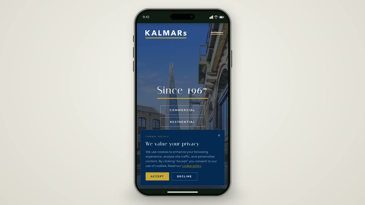 Kalmars website project from the Digital Munkey portfolio