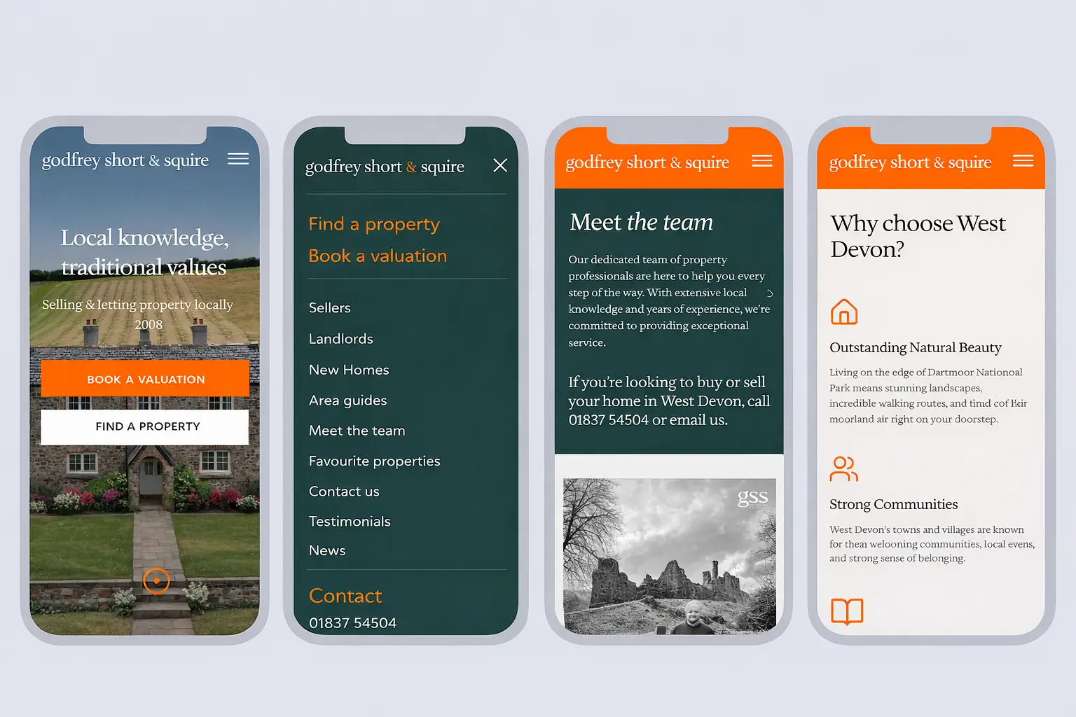 Healthtrack website design